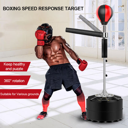 Boxing Professional Boxing Bag Heavy Stand Punching Bag with 360 Degree Reflex Bar Fitness Boxing Equipment for Home Gym